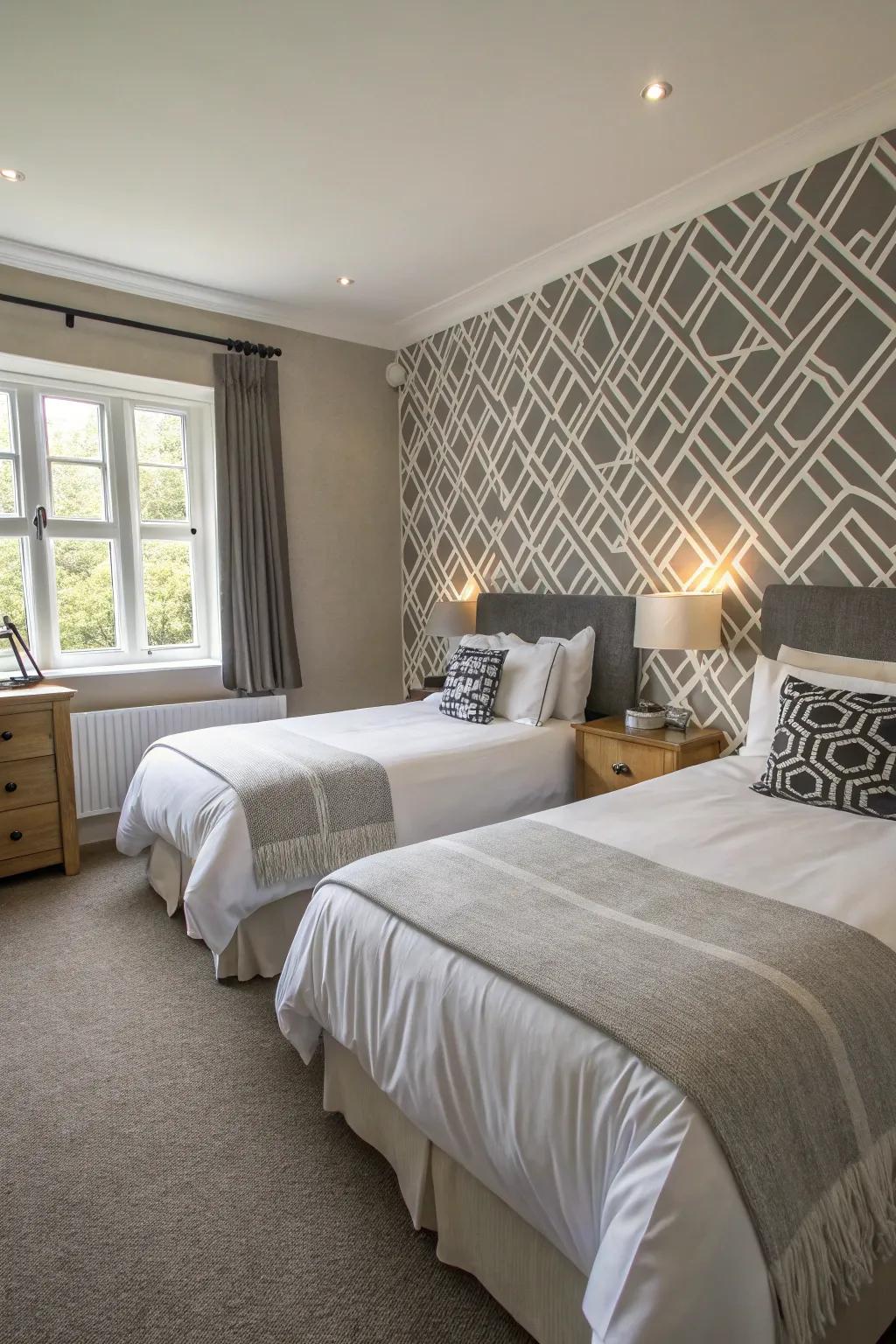 Accent walls can add depth and interest.