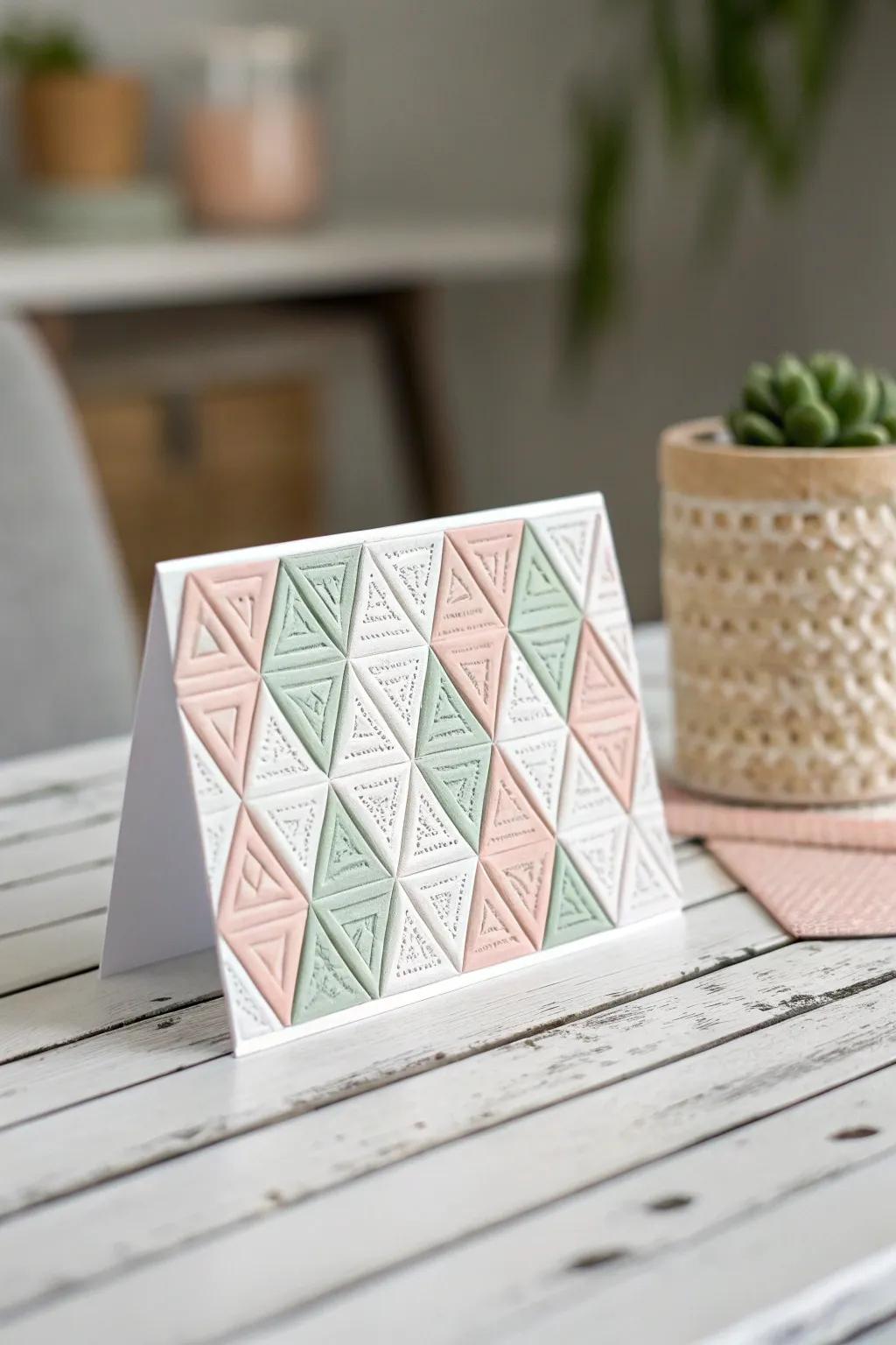 Elevate your card-giving game with stunning 3D geometric patterns that blend minimalist elegance with a touch of boho charm.