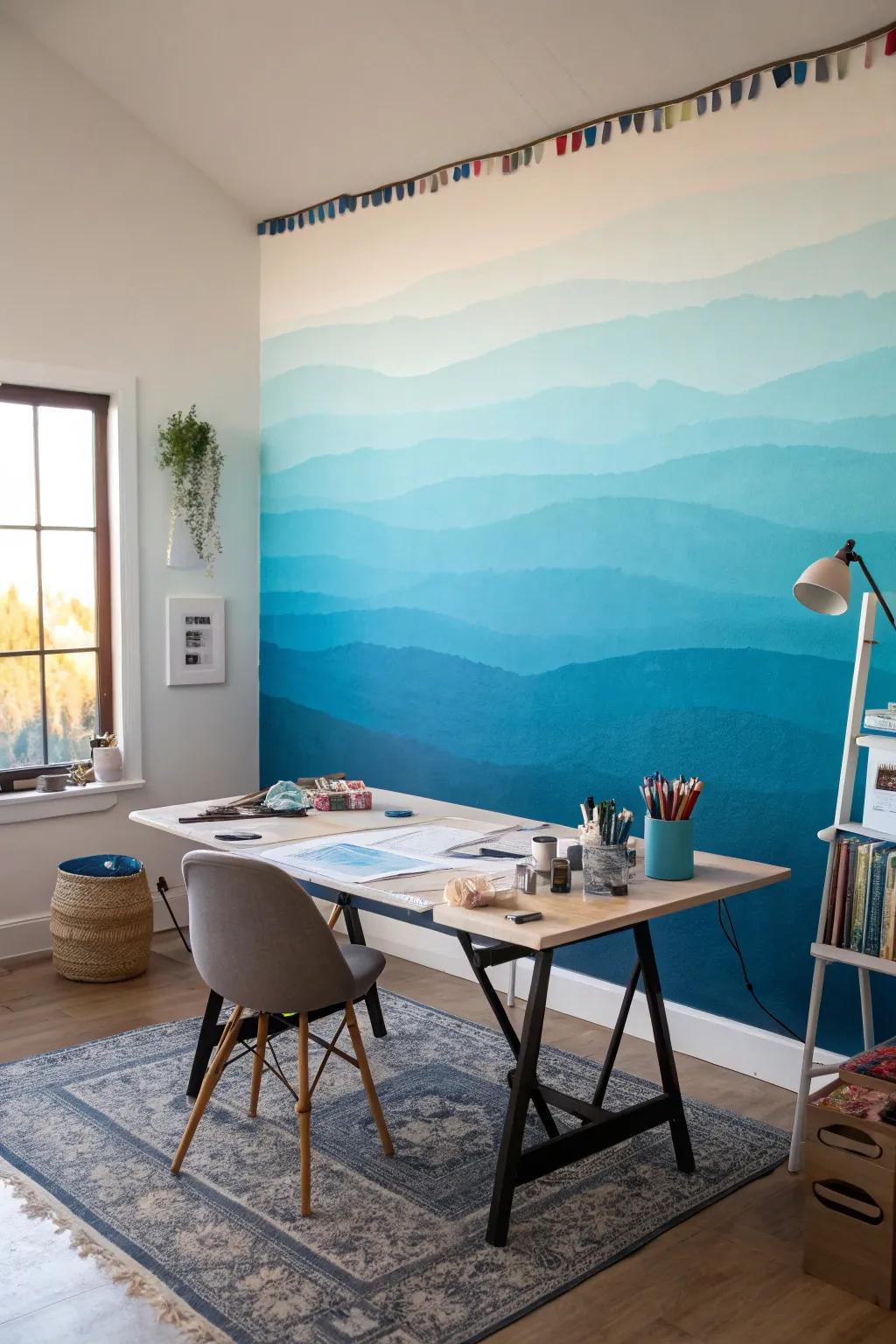 The fade outcome provides a gradual shift for an airy feel.