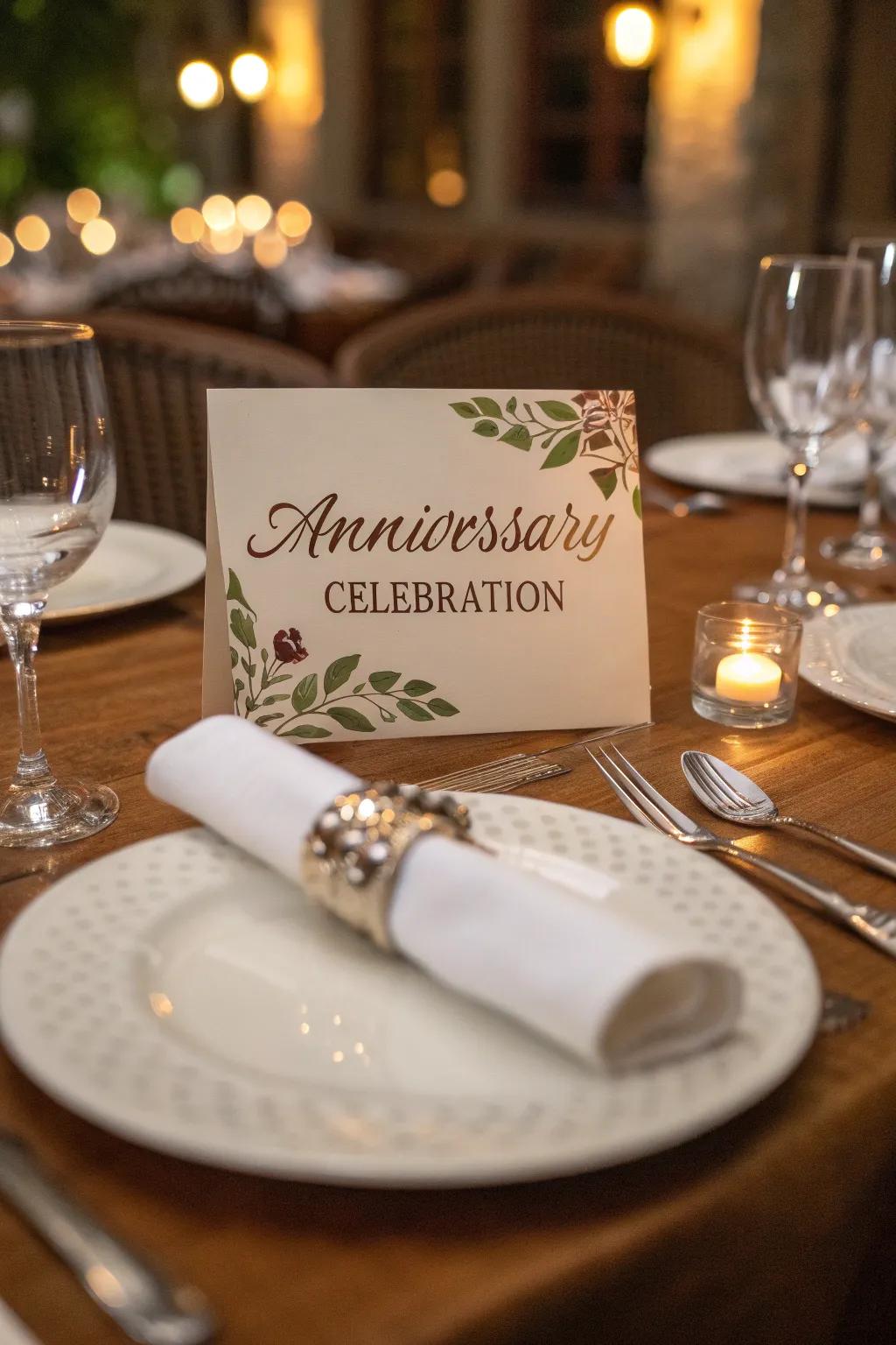 Make guests feel valued with personalized table settings.