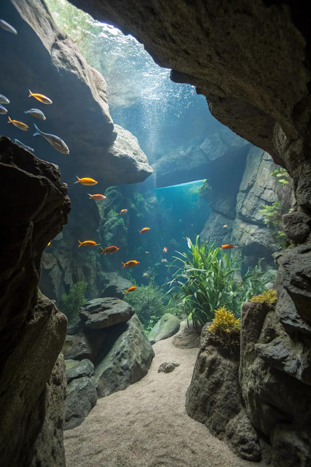 An underground cavity setup furnishes enigma and intrigue.