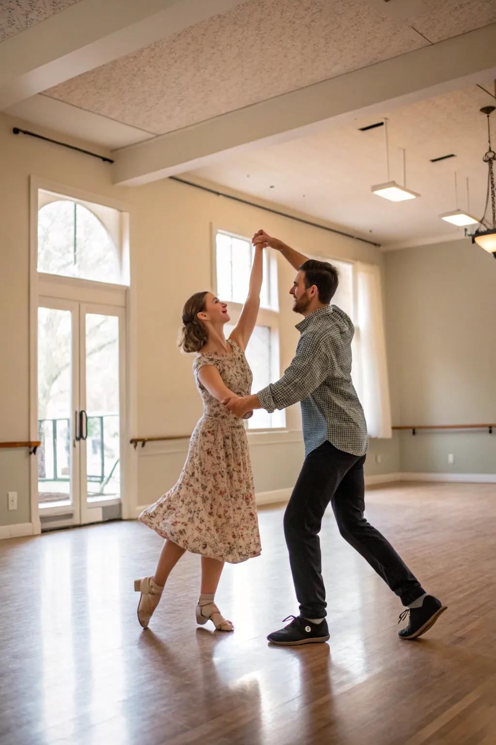 Discover the joy of movement by learning new dance steps together.