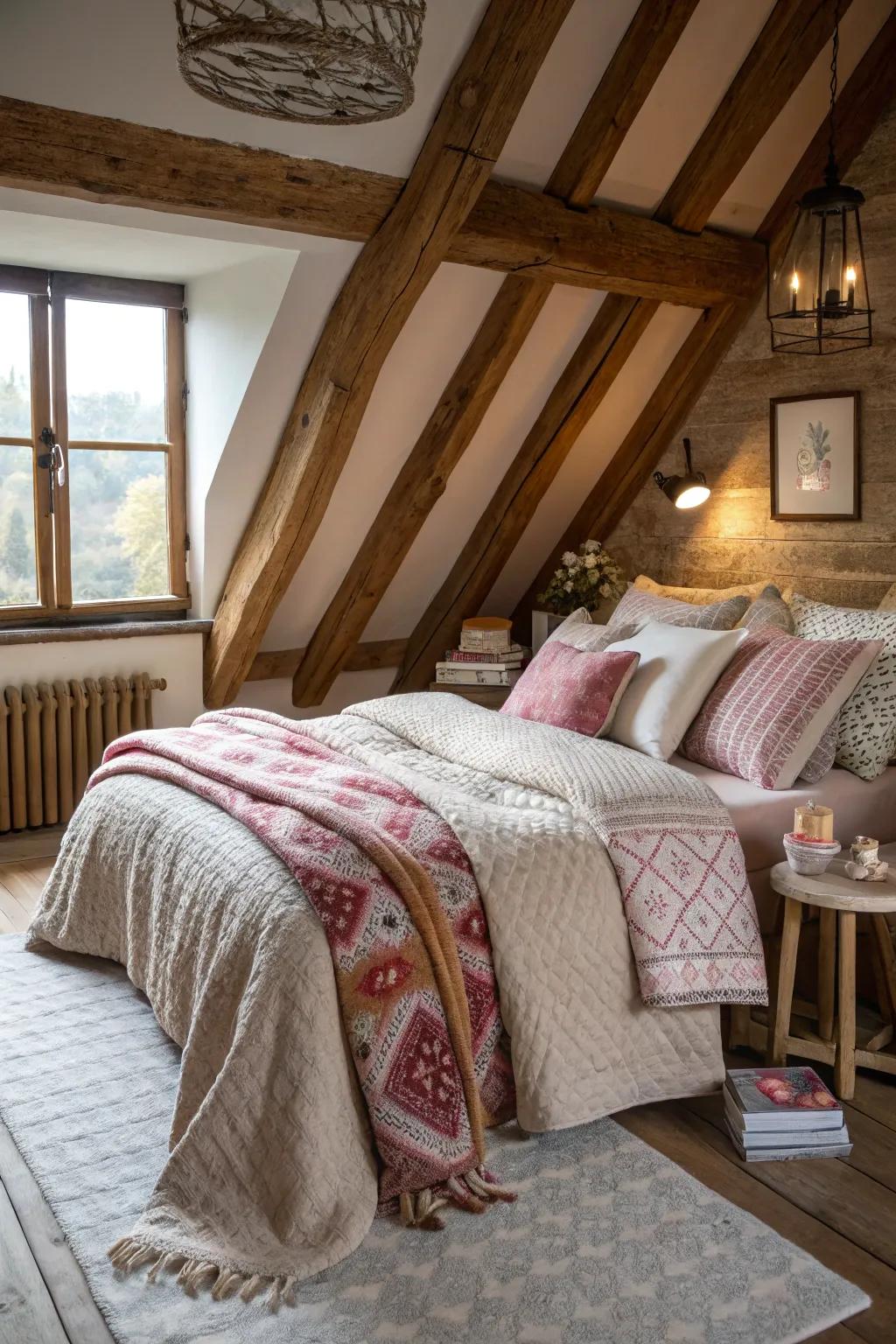 Textured fabrics add depth and comfort to your space.