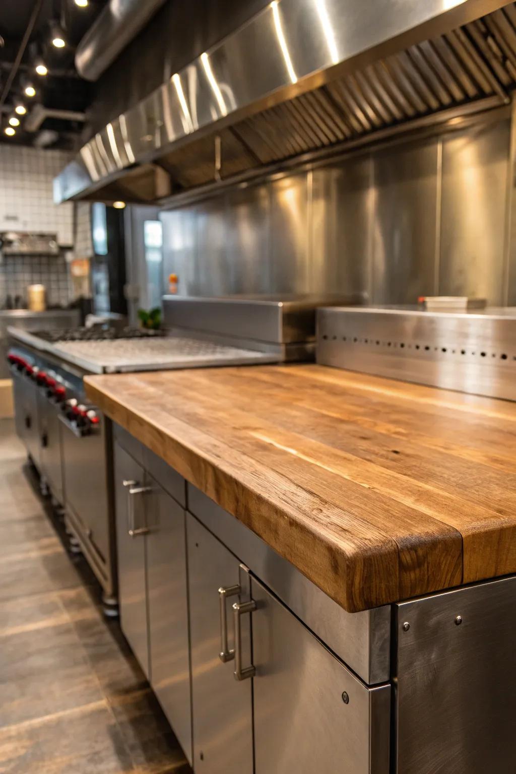 Achieve factory chic with a steel wall covering.