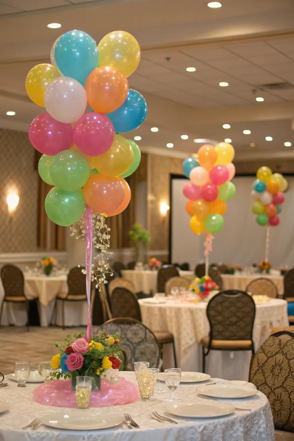 Chic balloon bouquets serving as stylish alternatives to traditional floral arrangements