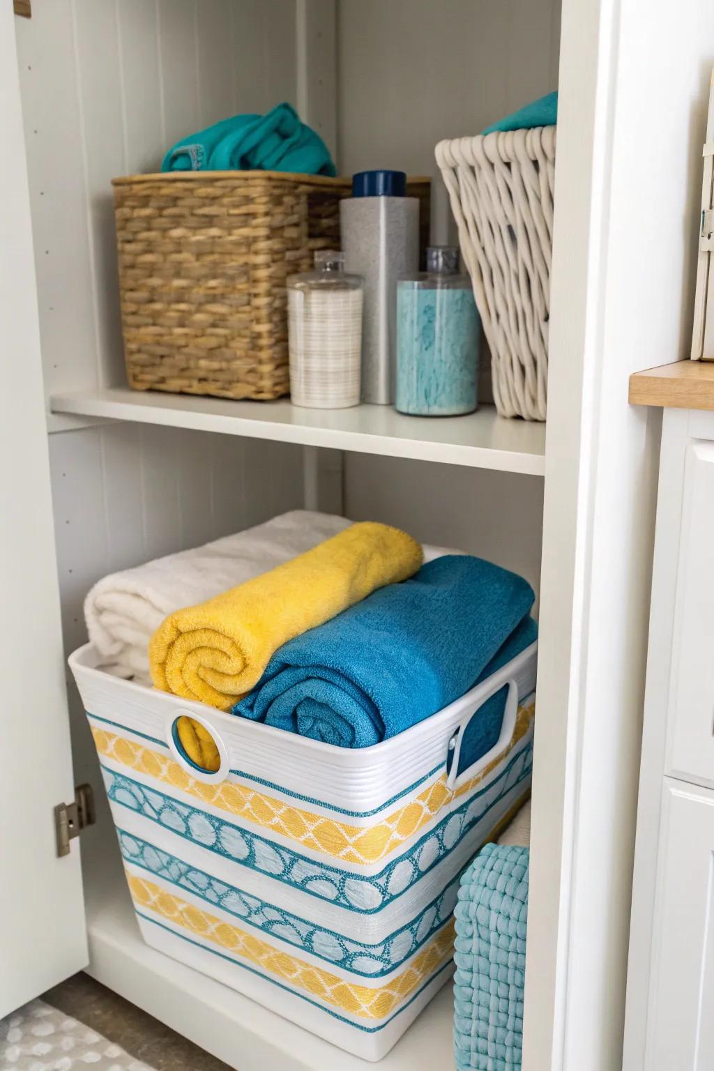 Deal with out-of-season items using storage specifically for them.