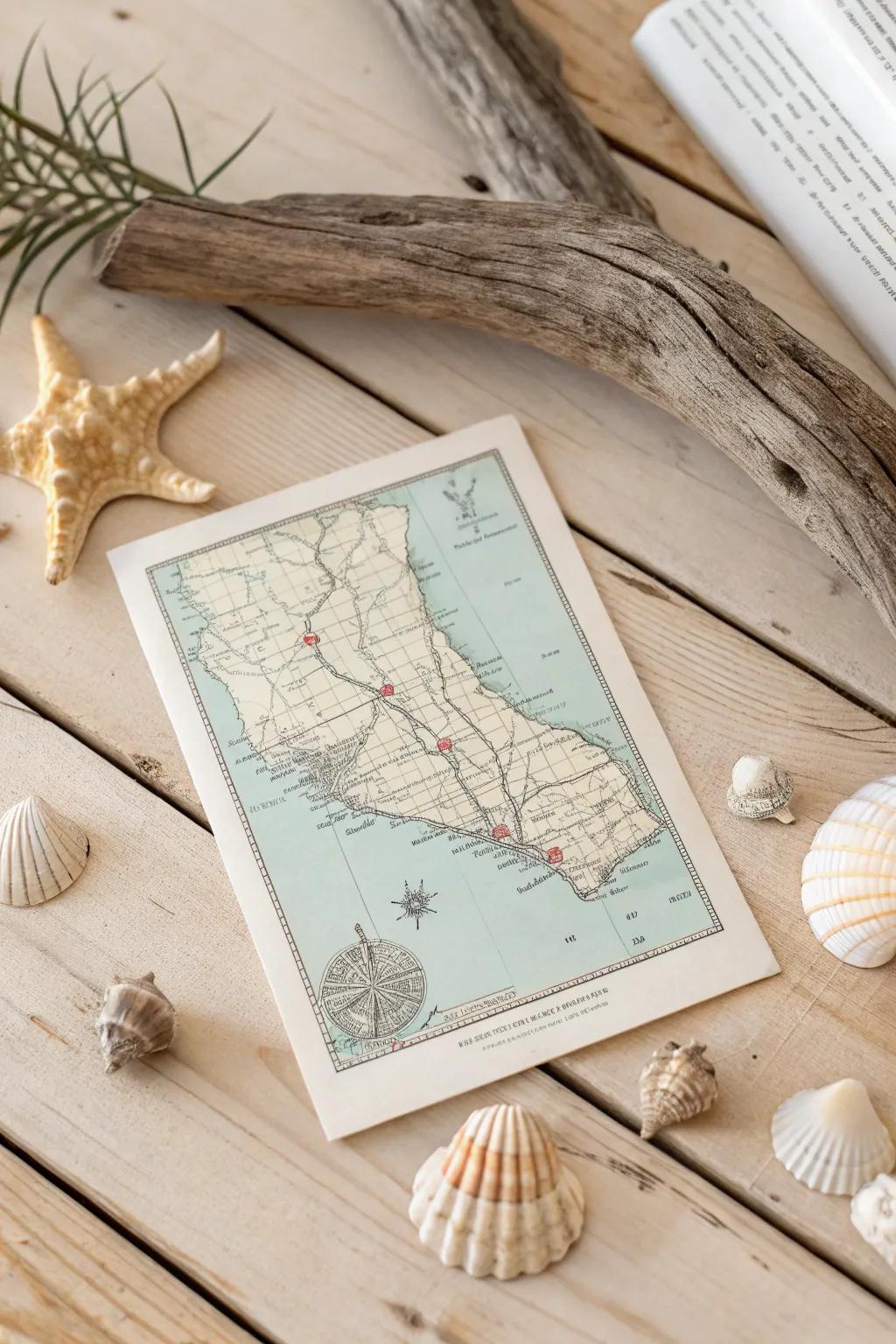 Capture your coastal memories with a hint of elegance. 🌊🗺️