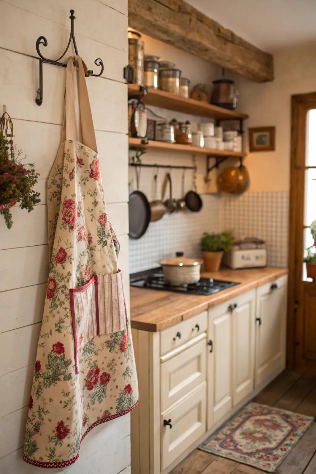 Vintage-styled cookwear makes food preparation a fashionable event.