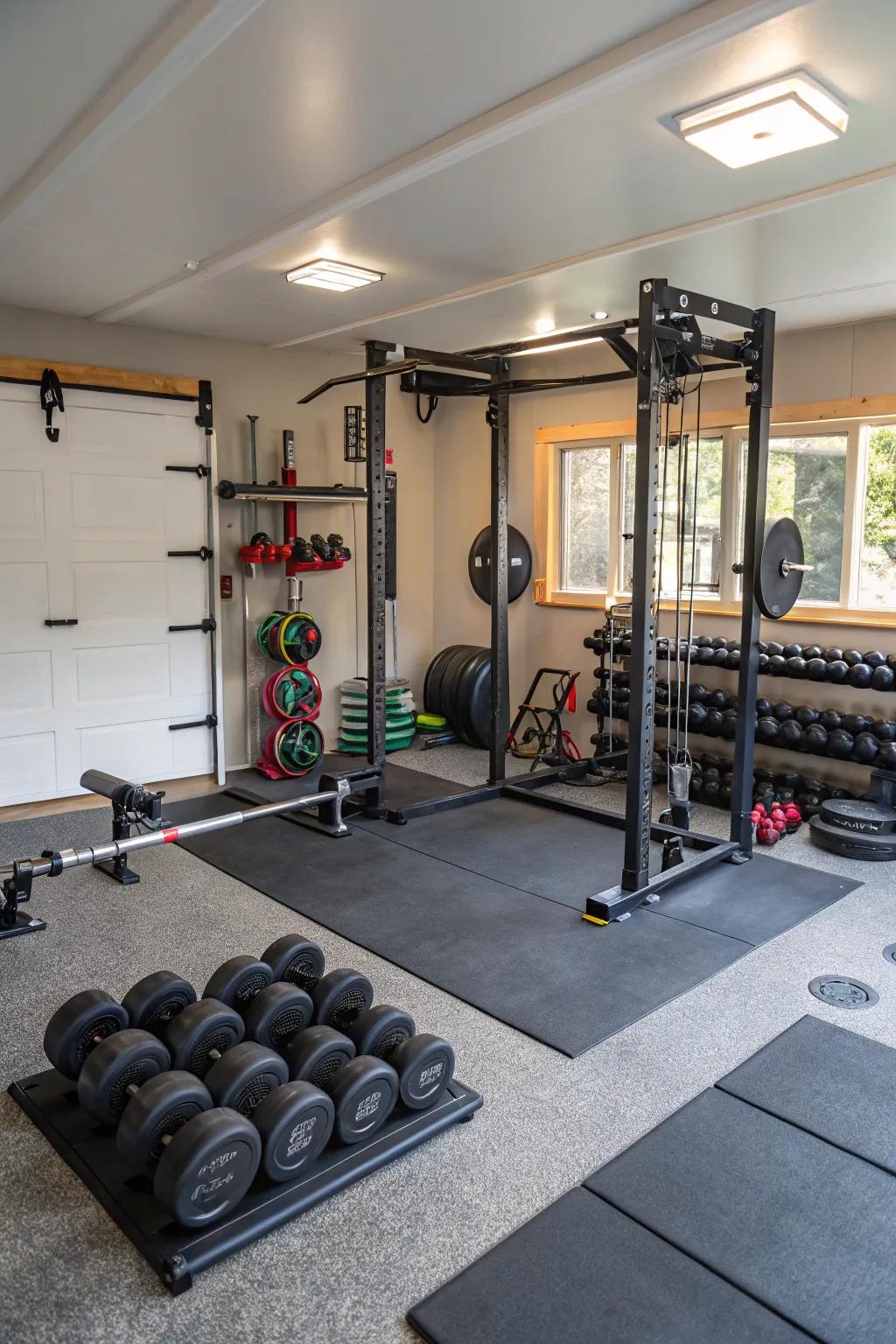 Animal area pads offer a durable and cost-effective gym floor covering solution.