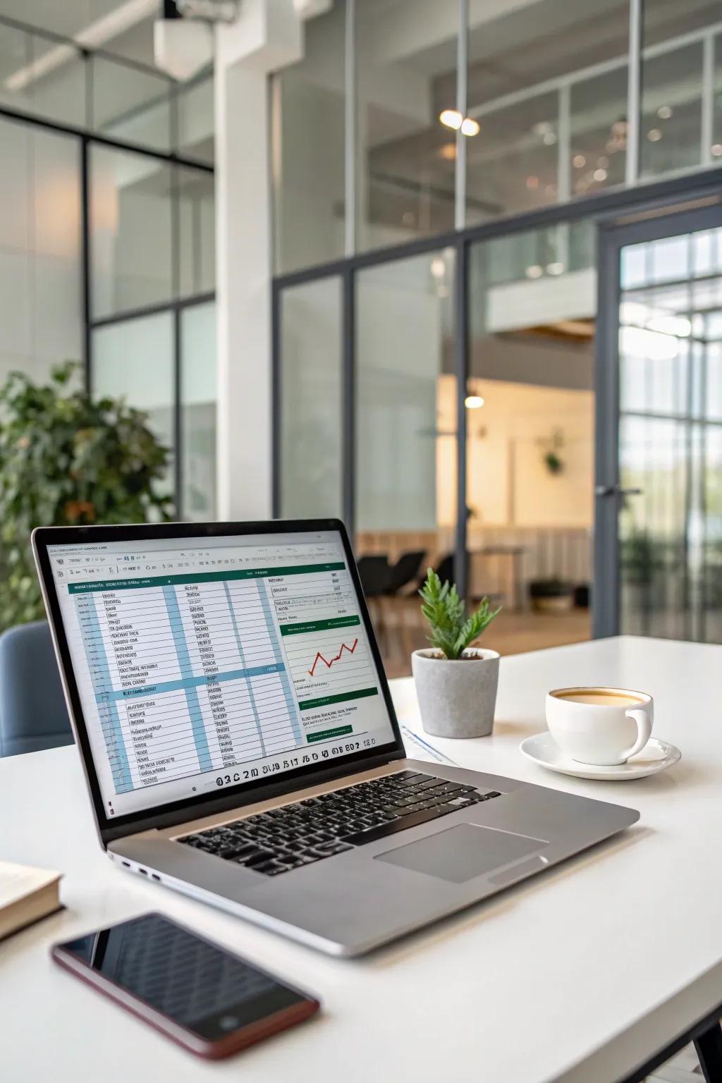 Securely handle all financial data digitally.
