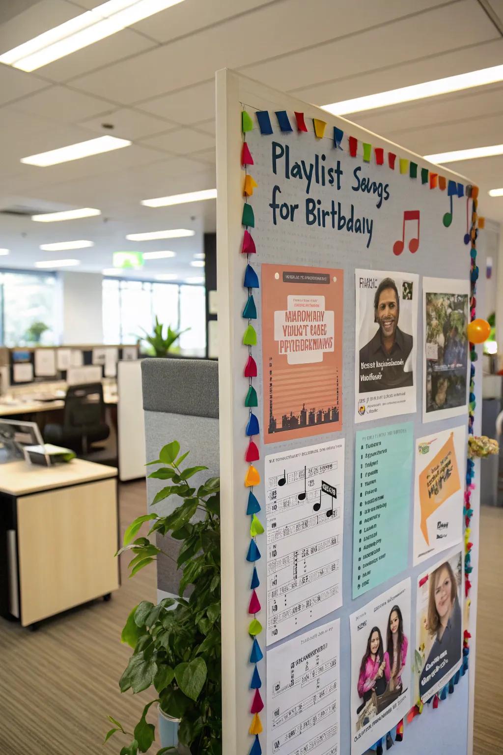 A music playlist adds a festive atmosphere.