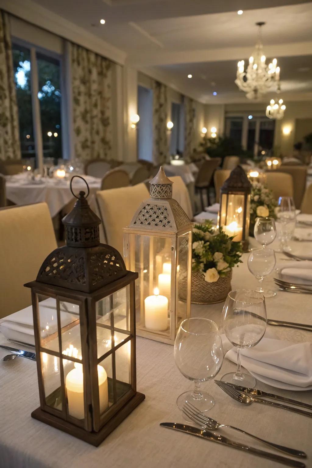 Lanterns forge a warm and welcoming radiance for every festivity.