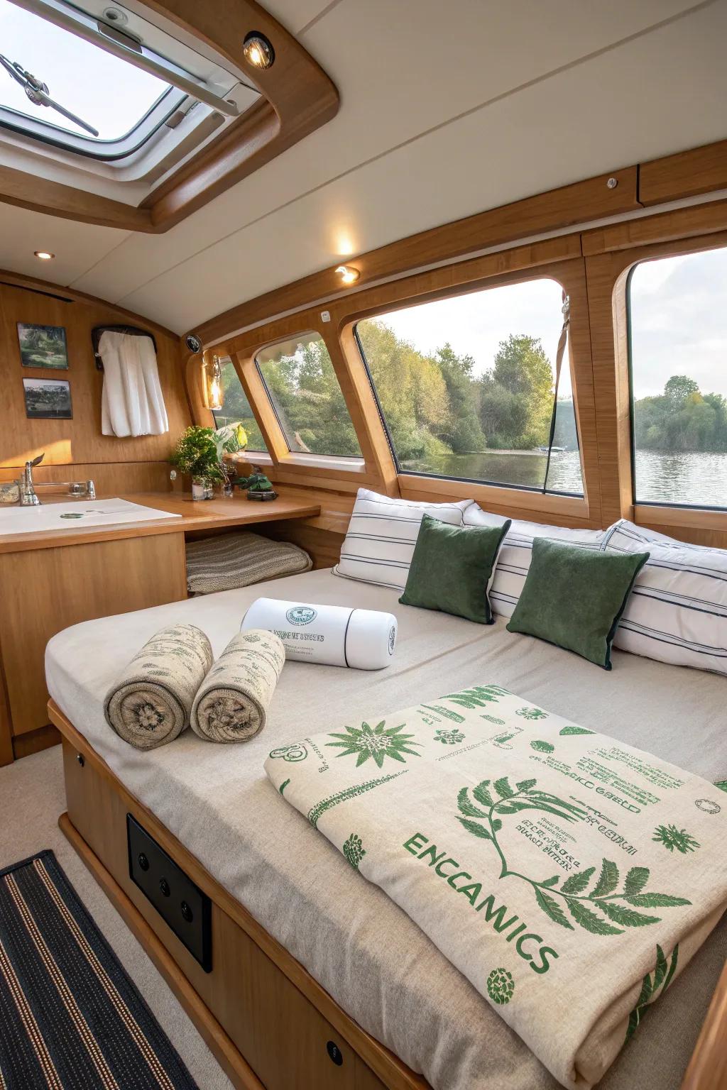 Earth-friendly bedding matches the tempo of nature.