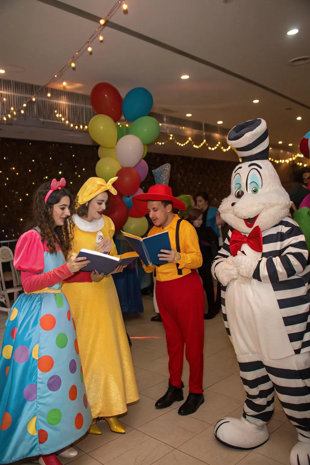 Guests in costumes inspired by their favorite book characters.