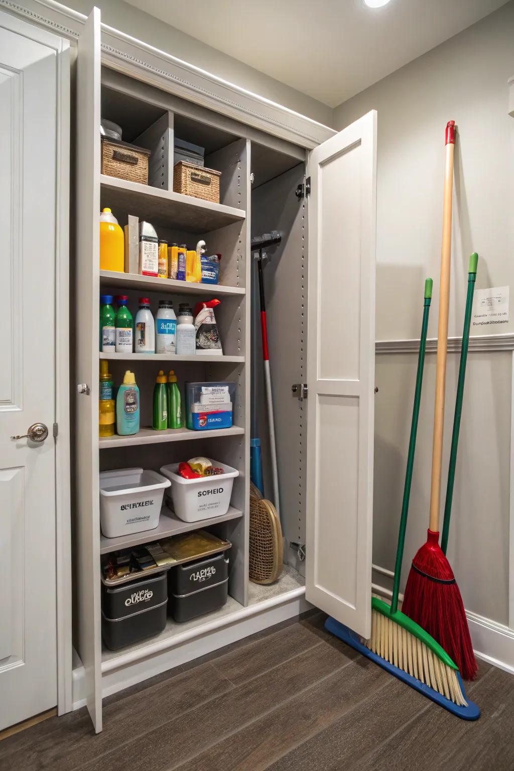 Shelves that fit just right make the most of every spot in your closet.