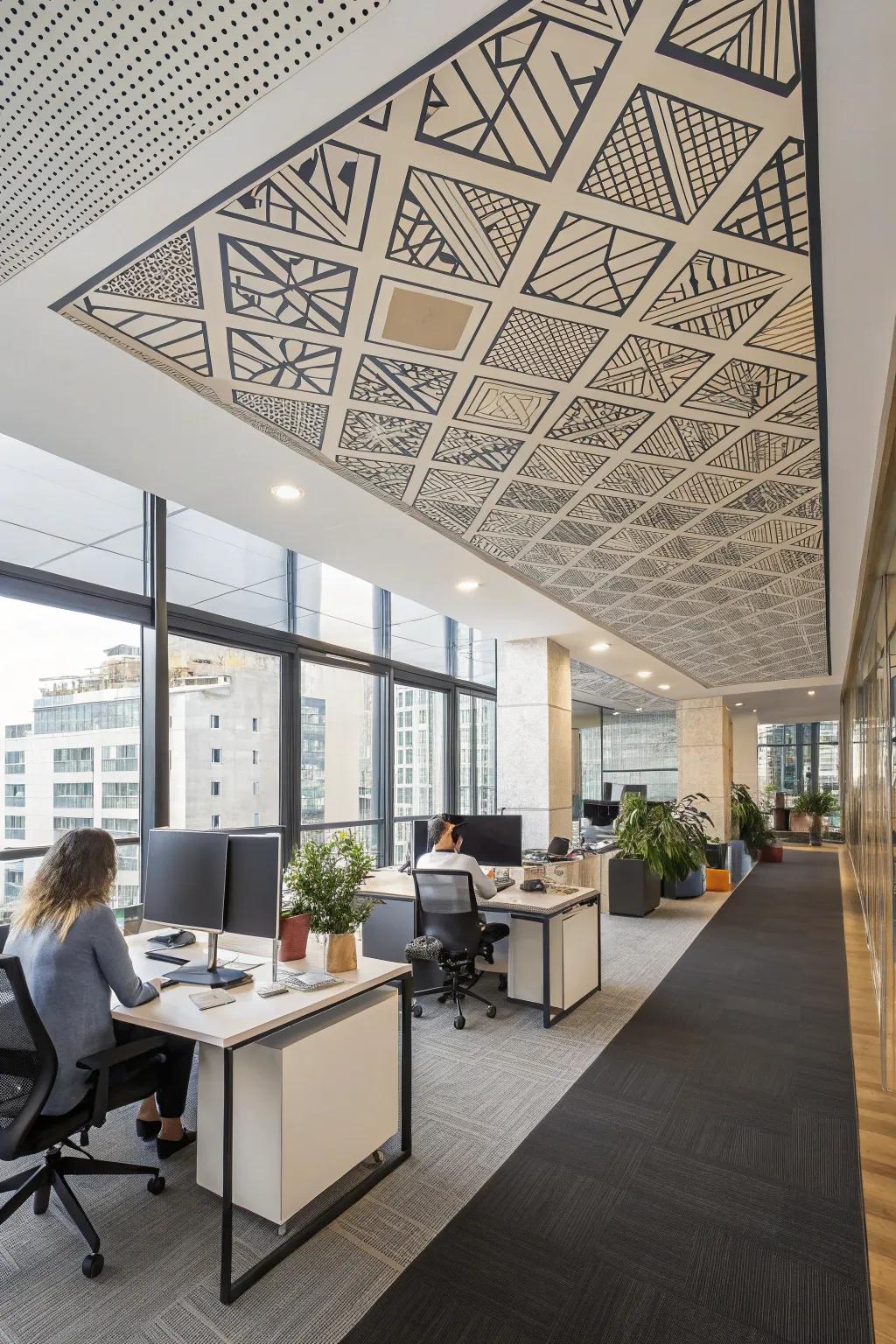 Geometric patterns for a creative touch.