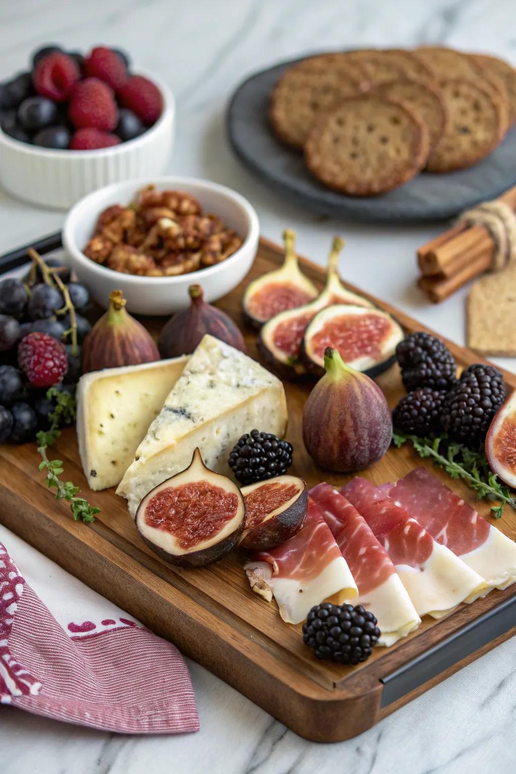 A refined note for a sophisticated charcuterie arrangement.