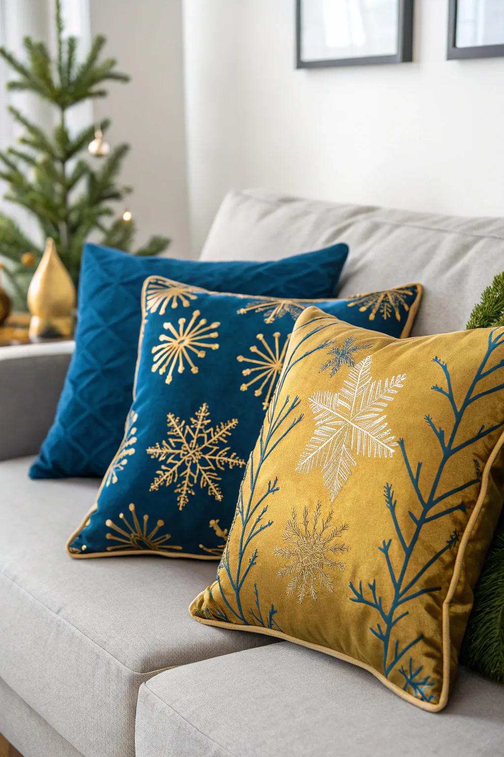 Audacious hues rendering a striking holiday assertion.