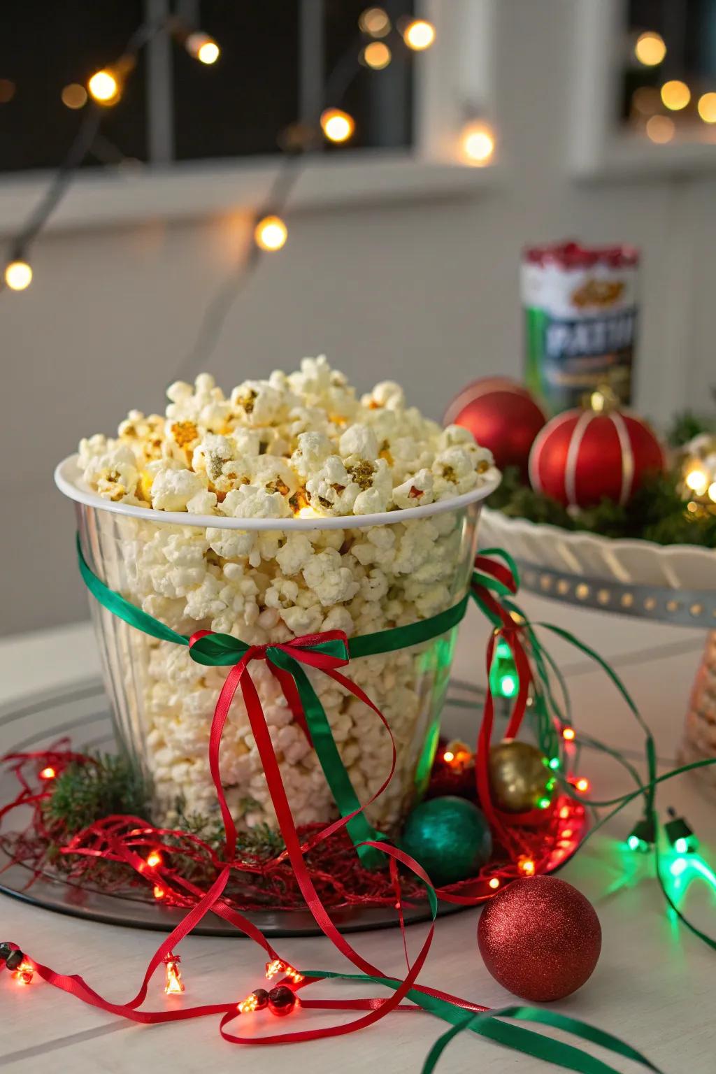 A popcorn strand adds a nostalgic charm.