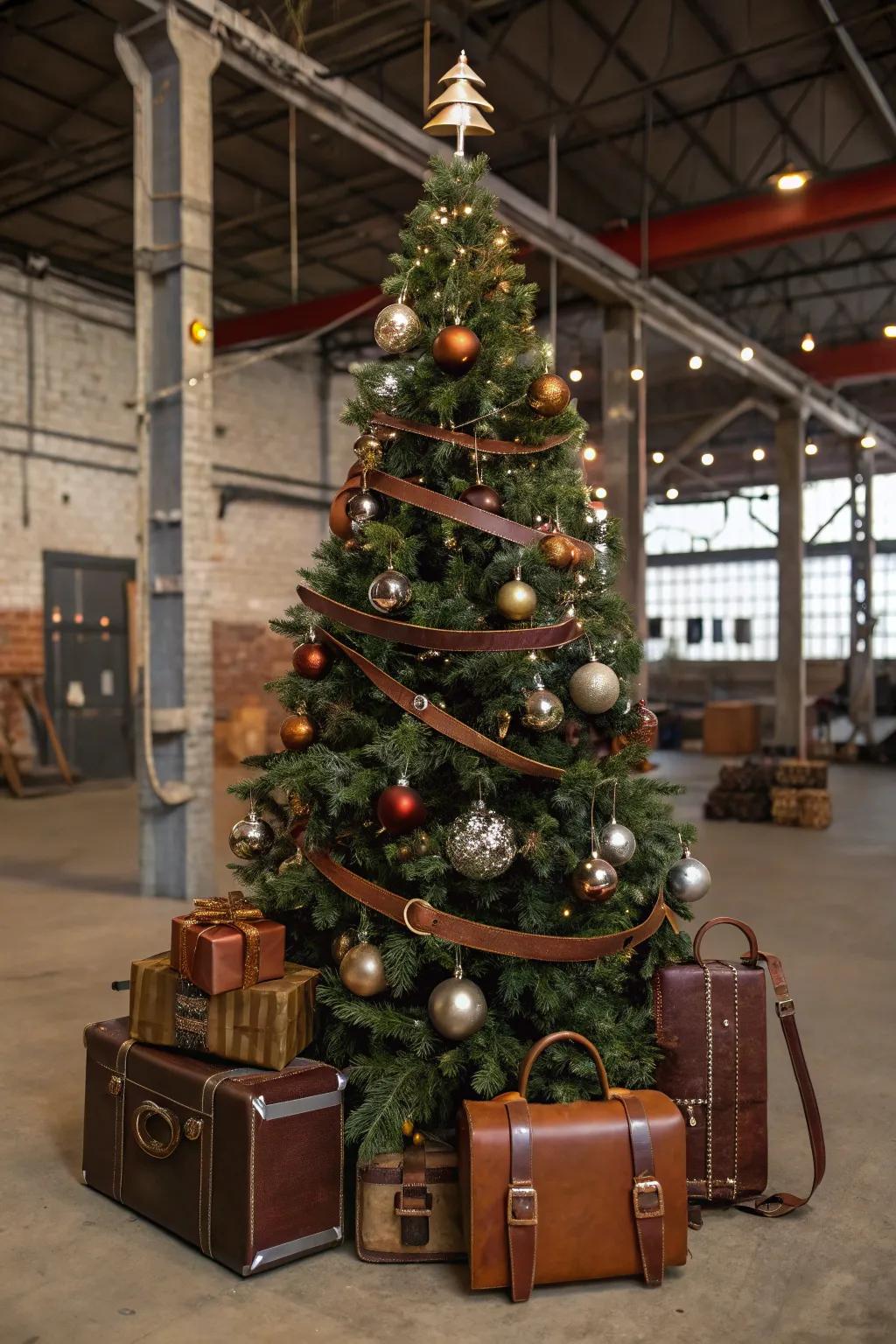 Incorporate an edge with urban industrial elements.