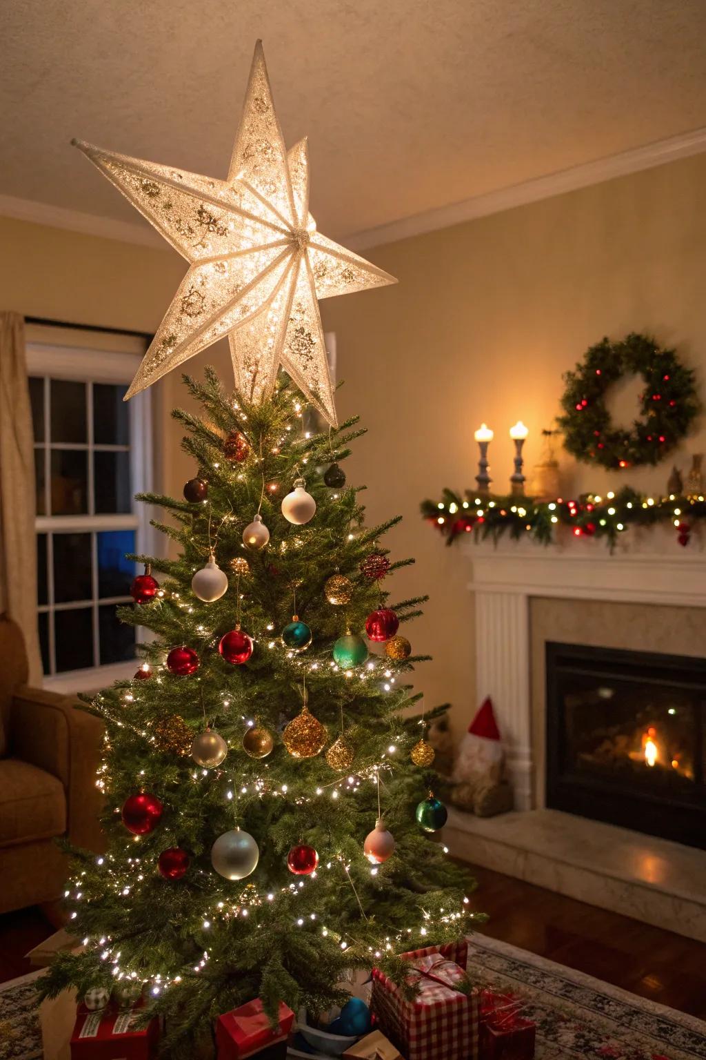 A Capiz star adds vintage elegance and charm.