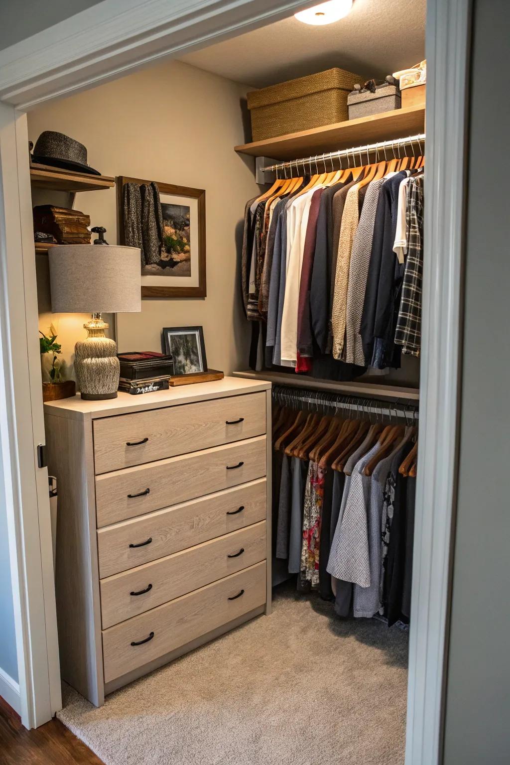 A hidden nook incorporating a touch of surprise.