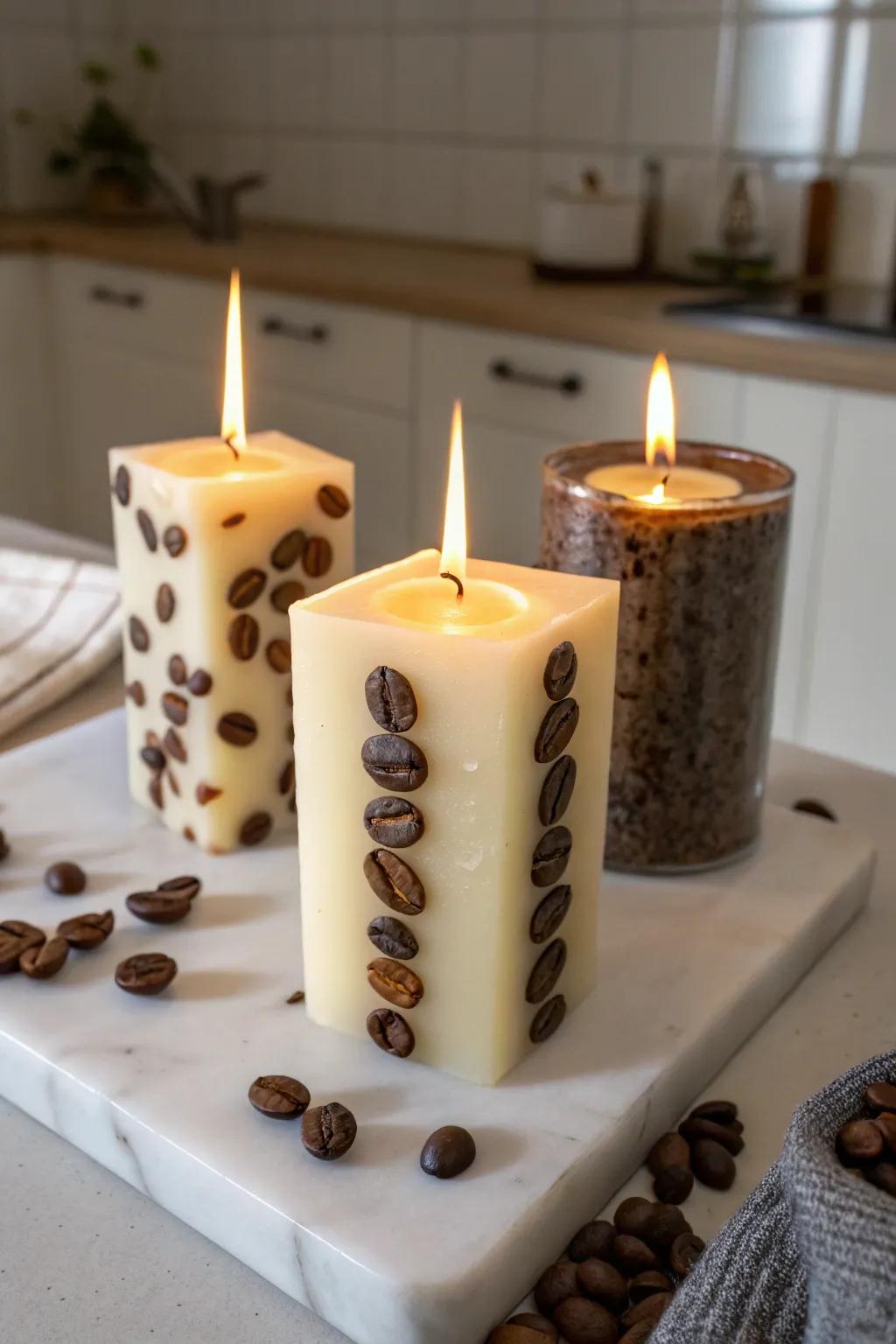 Java essence wax offers a warm, inviting aroma.