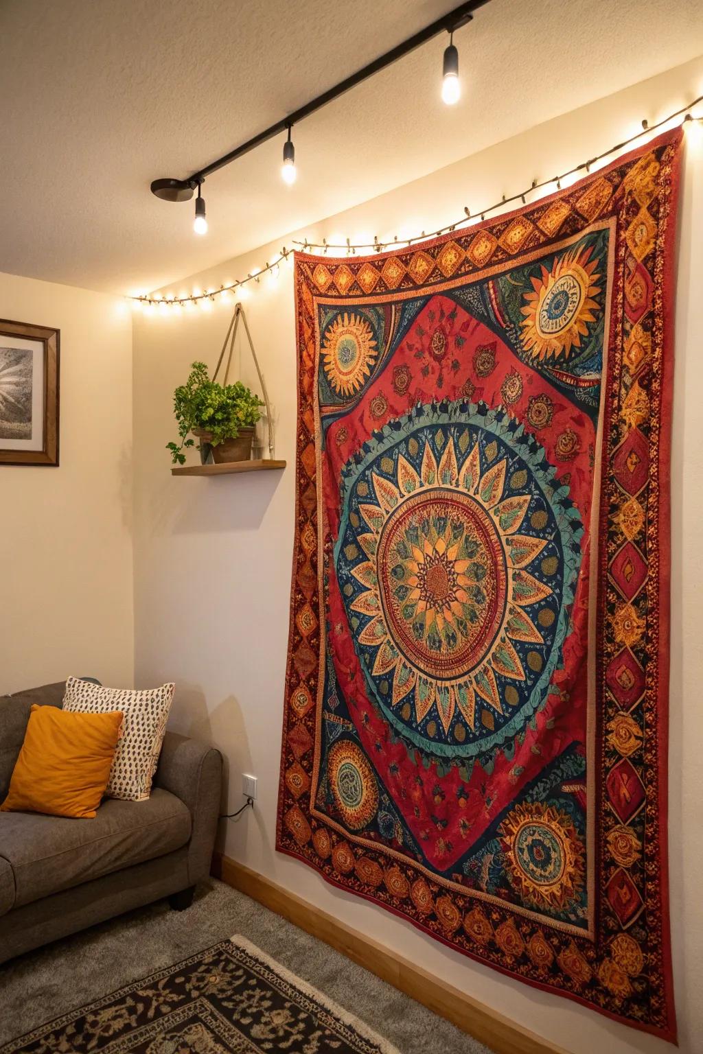 Tapestries impart color and texture to your decor.