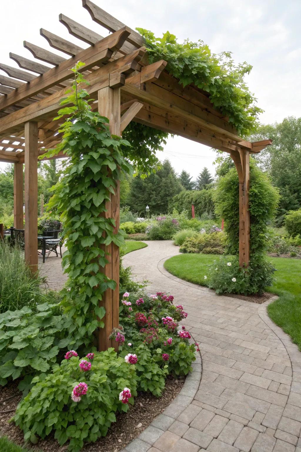 Build your own structure for a personalized touch to your patio.