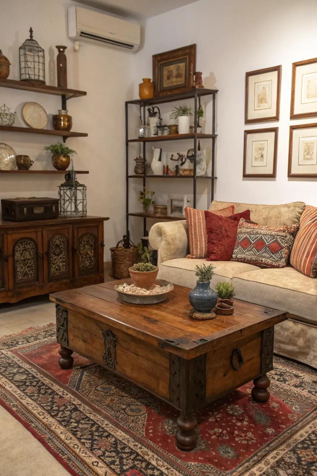 Time-worn items add unique charm and character.