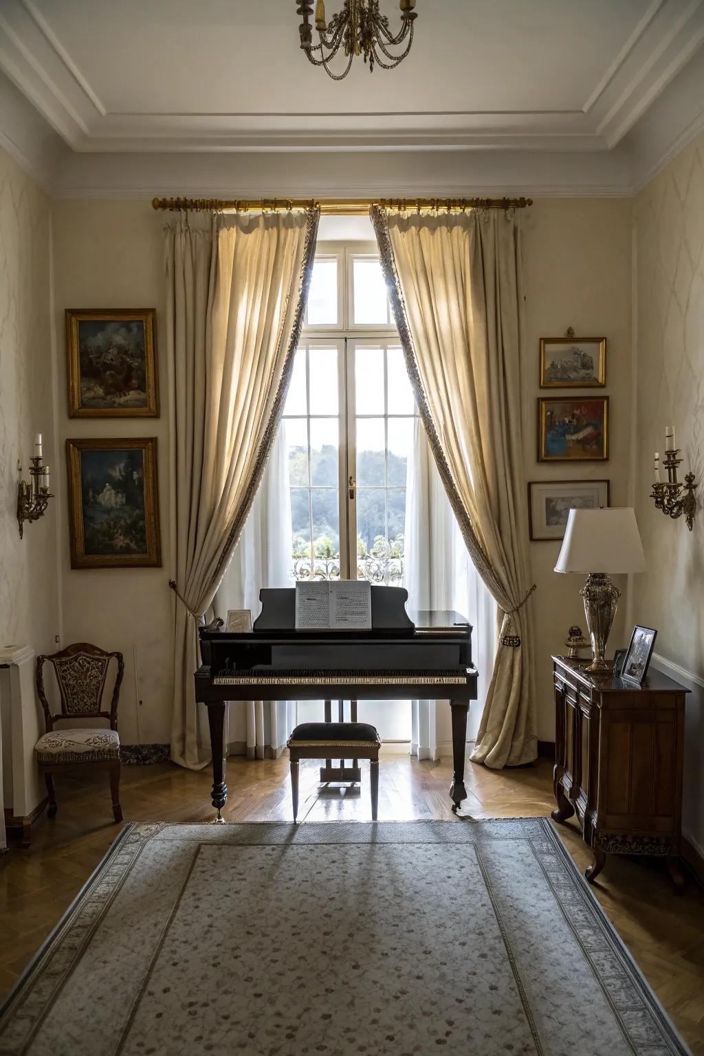 Balanced decor creates harmony.