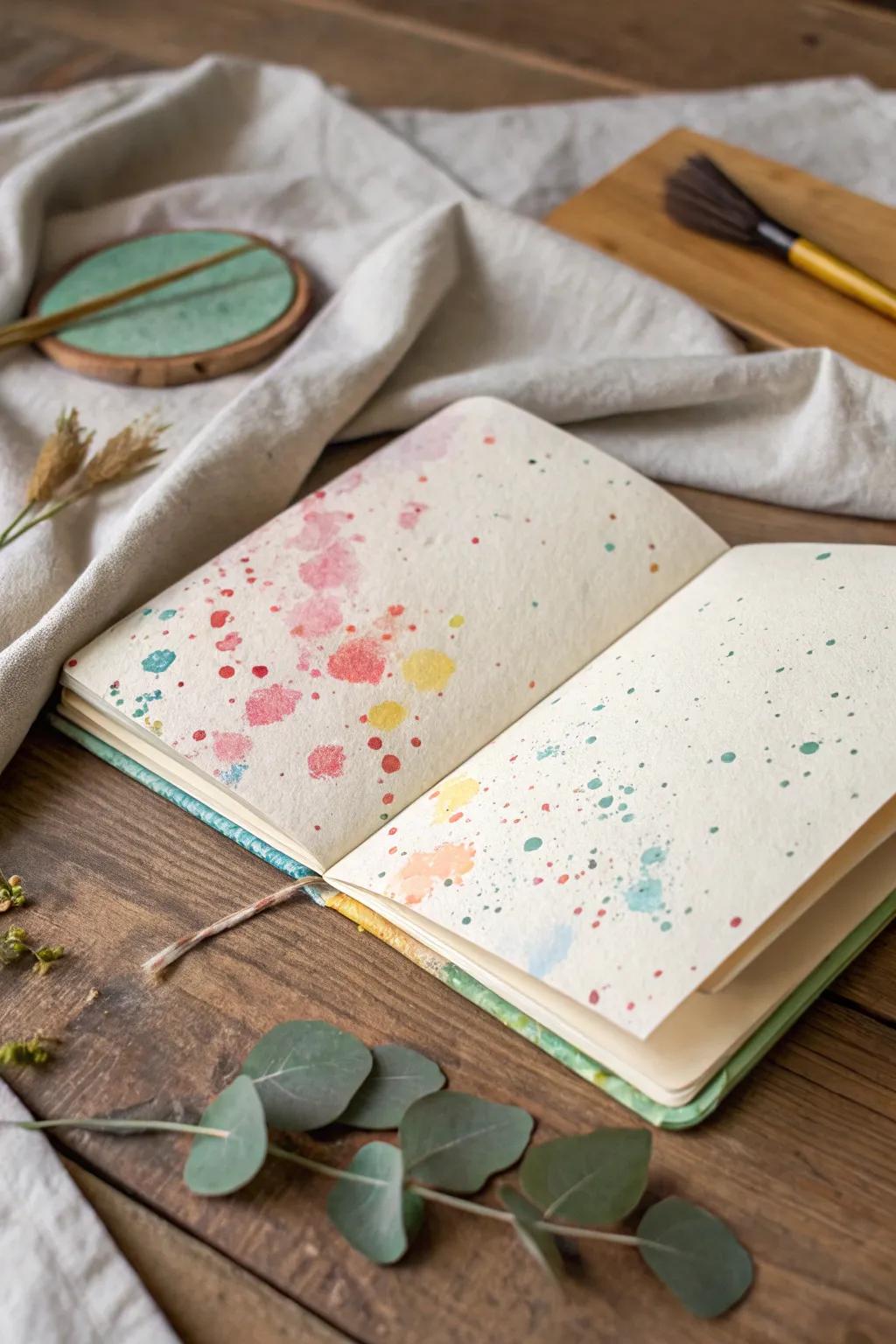 Start your creativity with an artistic splash&mdash;where each journal page becomes a vibrant work of art.