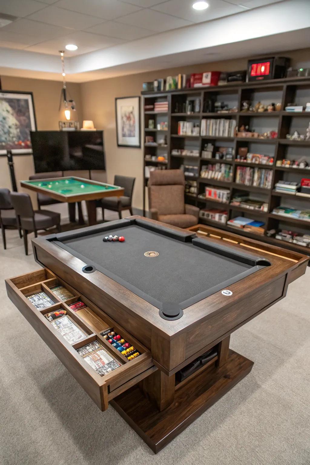 Dual-level designs keep your gaming setup tidy.