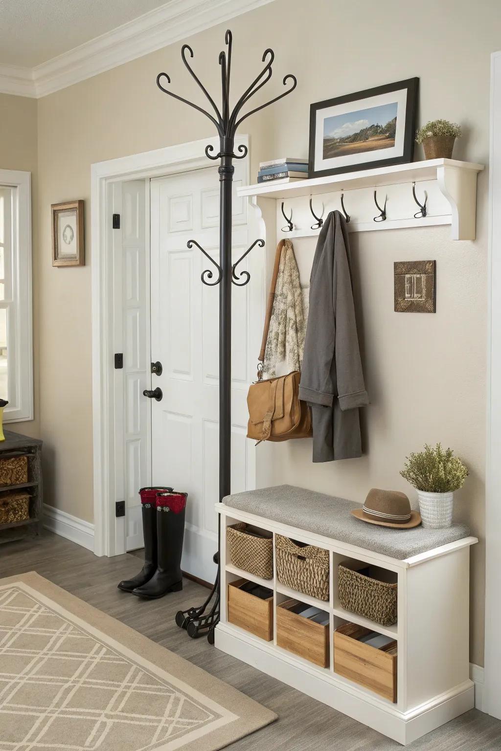 Self-supporting units provide versatile storage.