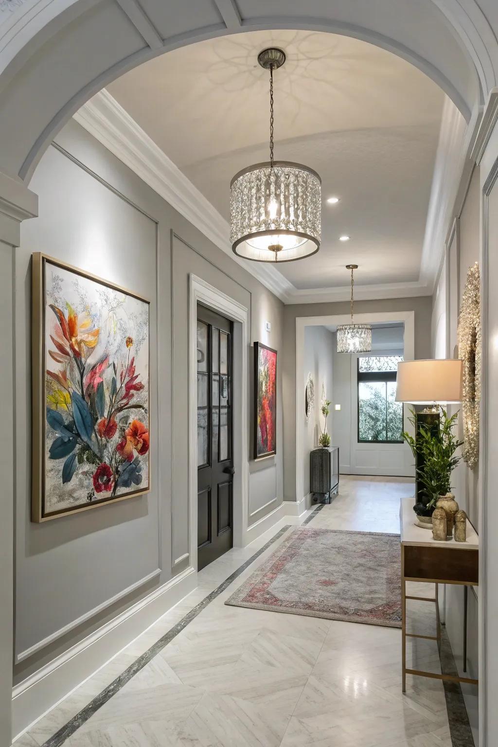 Enhance versatility with light slate hues.