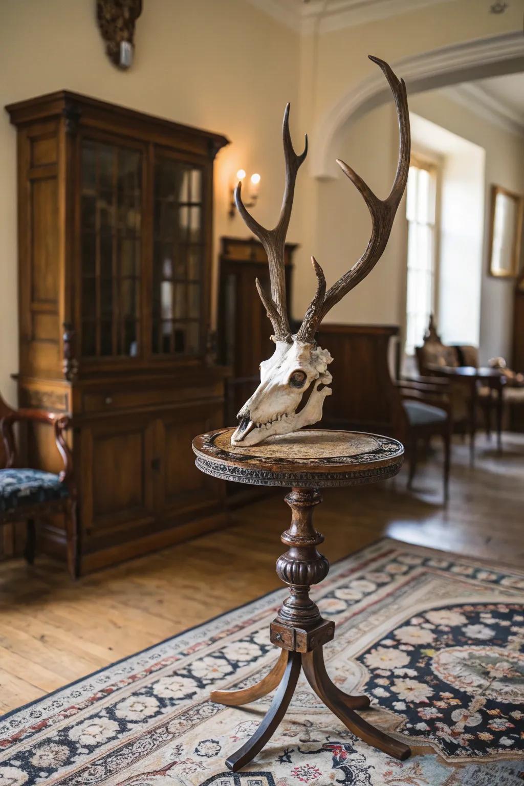 Elevate your presentation through an antique stanchion.