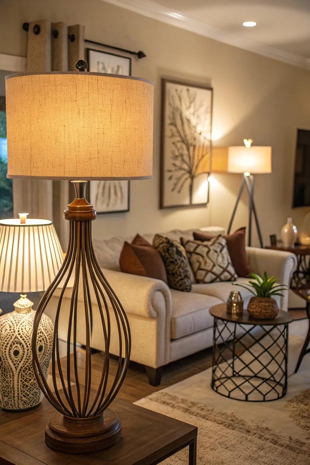 Illuminate with statement lighting.