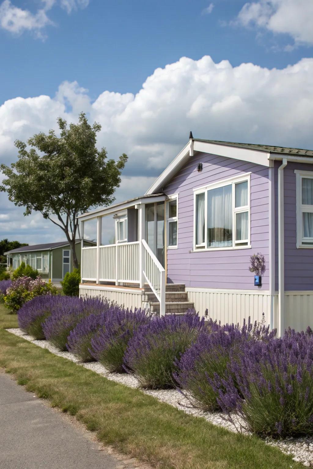 Lavender offers a calming and serene effect.