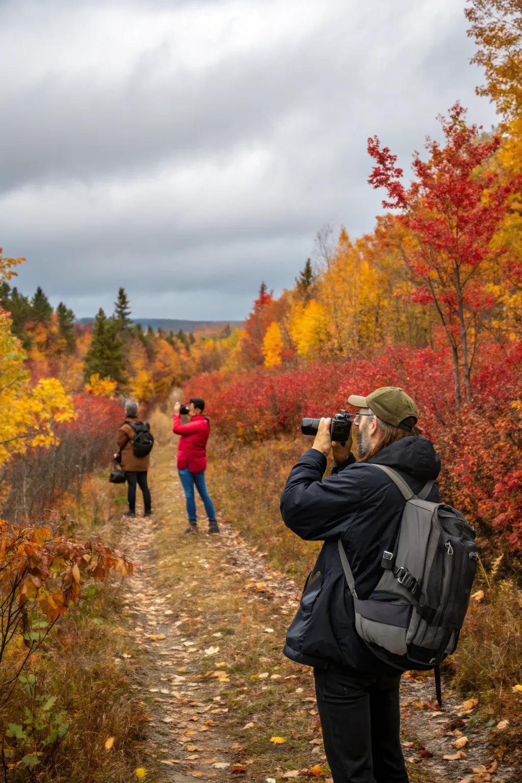 Capturing the essence of fall in a photo scavenger hunt.