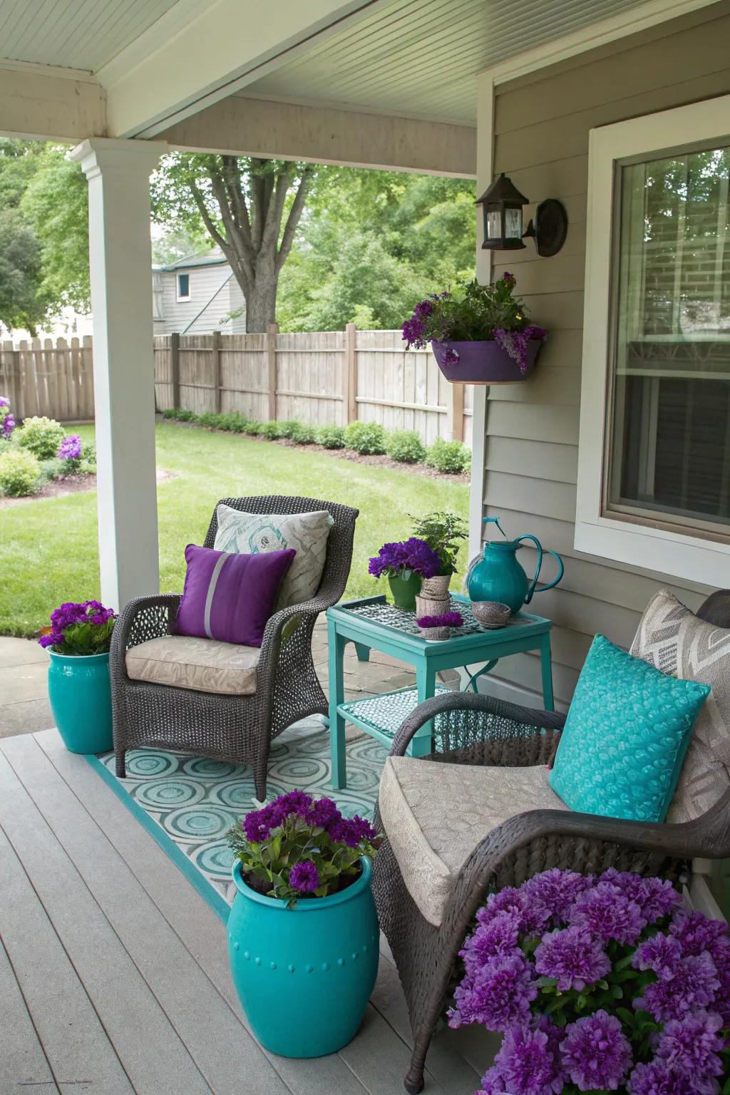 Unforeseen shades such as cerulean contribute a distinctive and personal touch.