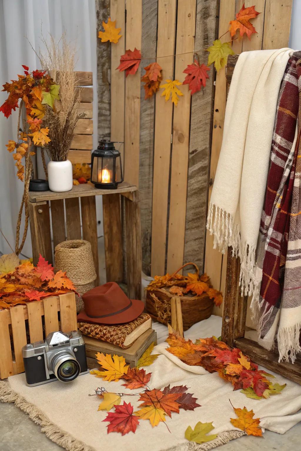 Capture the season&rsquo;s charm with a themed image booth.