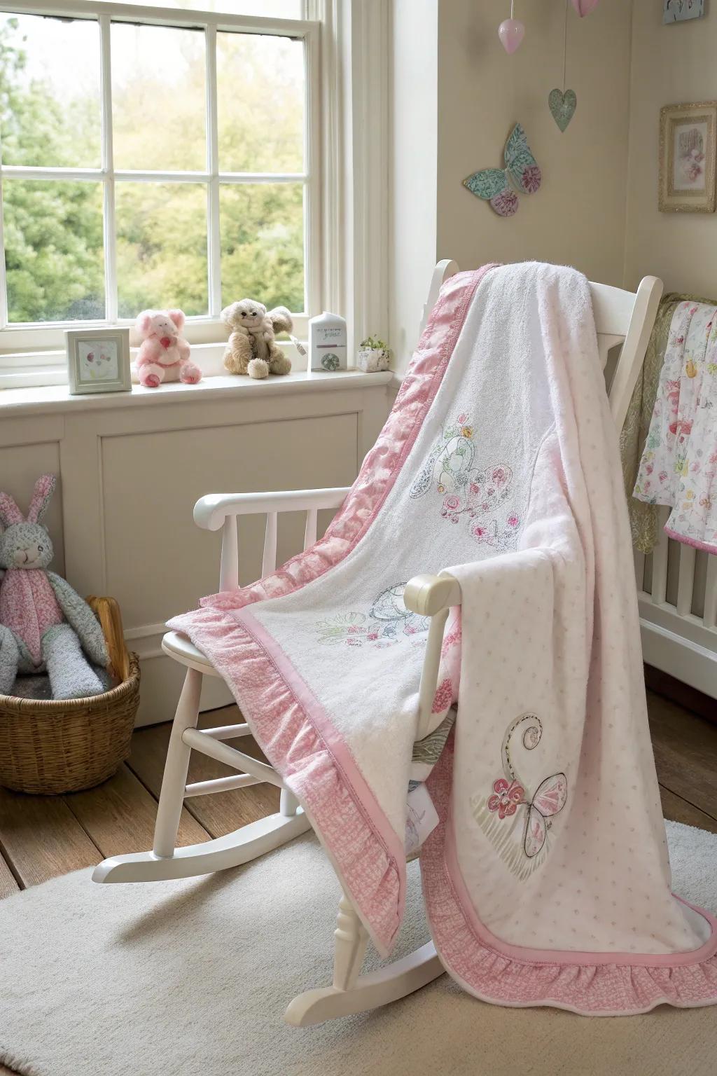 Snug and personal, this blanket is like a warm embrace.