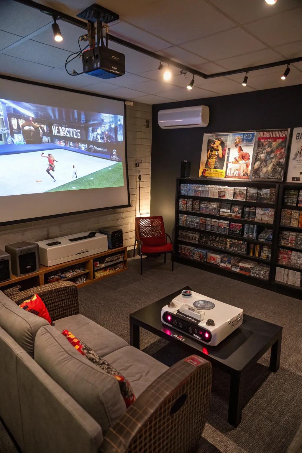 Projectors transform your wall into a gaming theater.