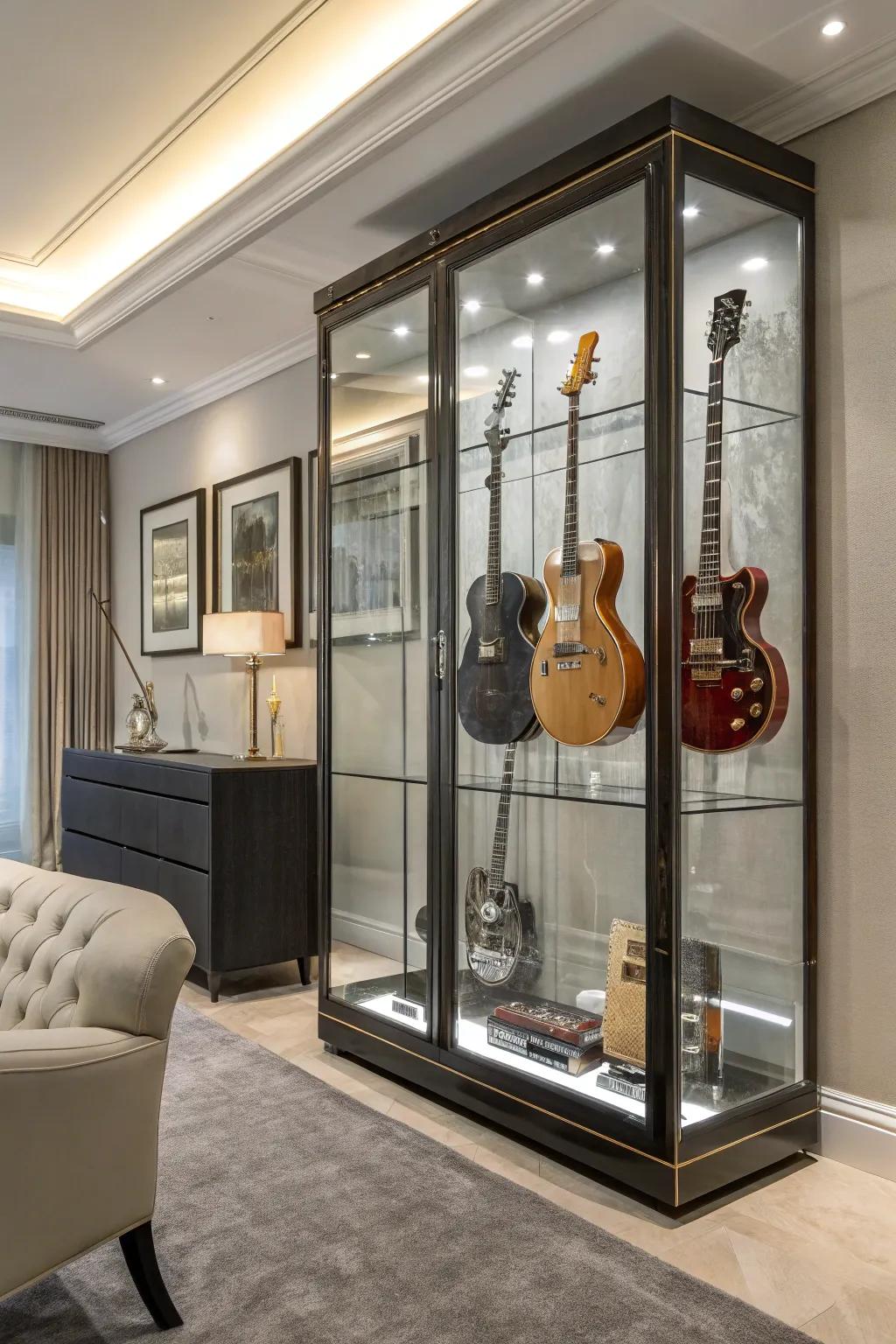 Protect and showcase with a custom cabinet.