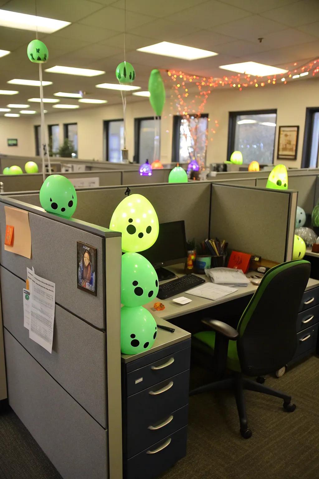 Prepare for an intrusion from another world with a futuristic and spooky setup.