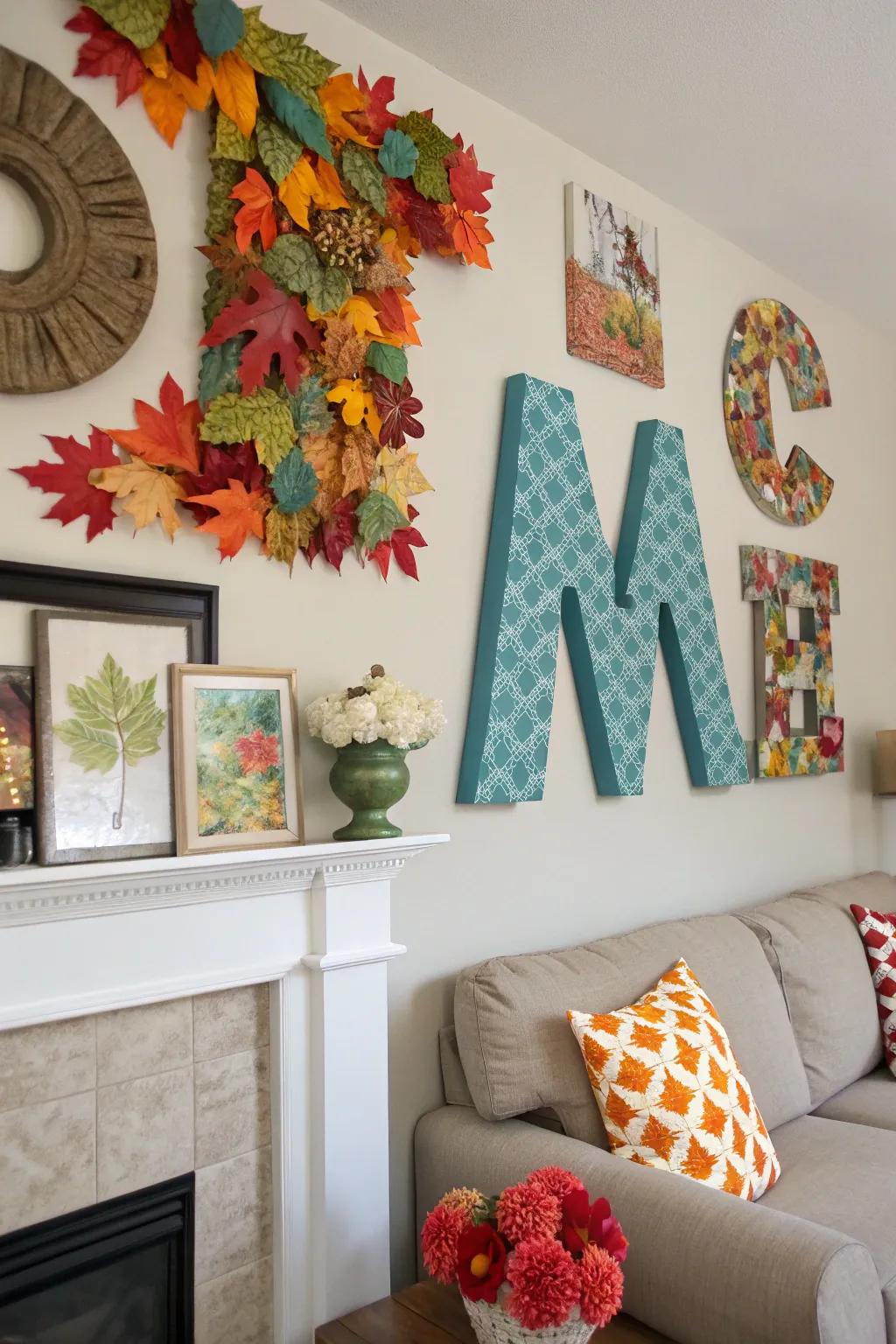 Seasonal monogram design keeps things fresh and vibrant.