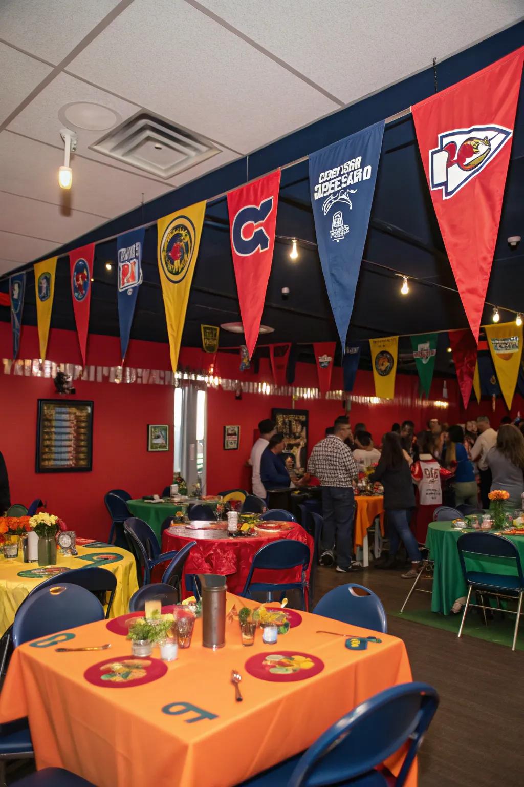 Celebrate your favorites through team spirit decor.