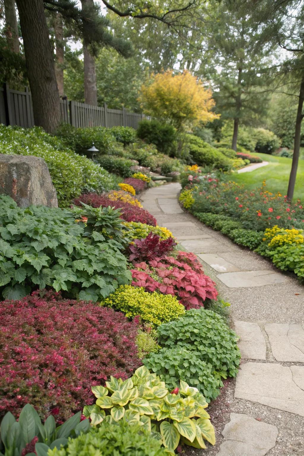 Plant borders give life.
