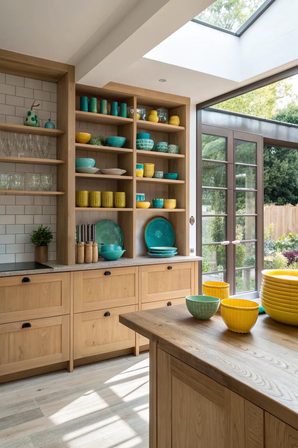 Showcase your style with exposed shelving that optimizes area and charm. <strong><em>Feel the open spaciousness!</em></strong>&rdquo; loading=&rdquo;lazy&rdquo; class=&rdquo;pimg&rdquo;>
	</picture><figcaption>Showcase your style with exposed shelving that optimizes area and charm. <strong><em>Feel the open spaciousness!</em></strong></figcaption></figure>
<p>Exposed shelving permits you to exhibit exquisite dishware and accents, enriching a personalized touch to your kitchen. It frees up the area, causing it to feel more expansive and inviting.</p>
<h3>These products might help:</h3>
<ul class=