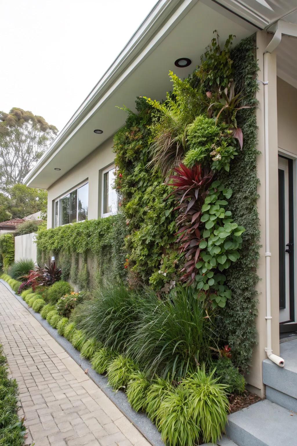 Living walls craft vertical gardens that are verdant and space-efficient.